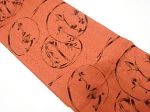 花丸文様織り出し名古屋帯